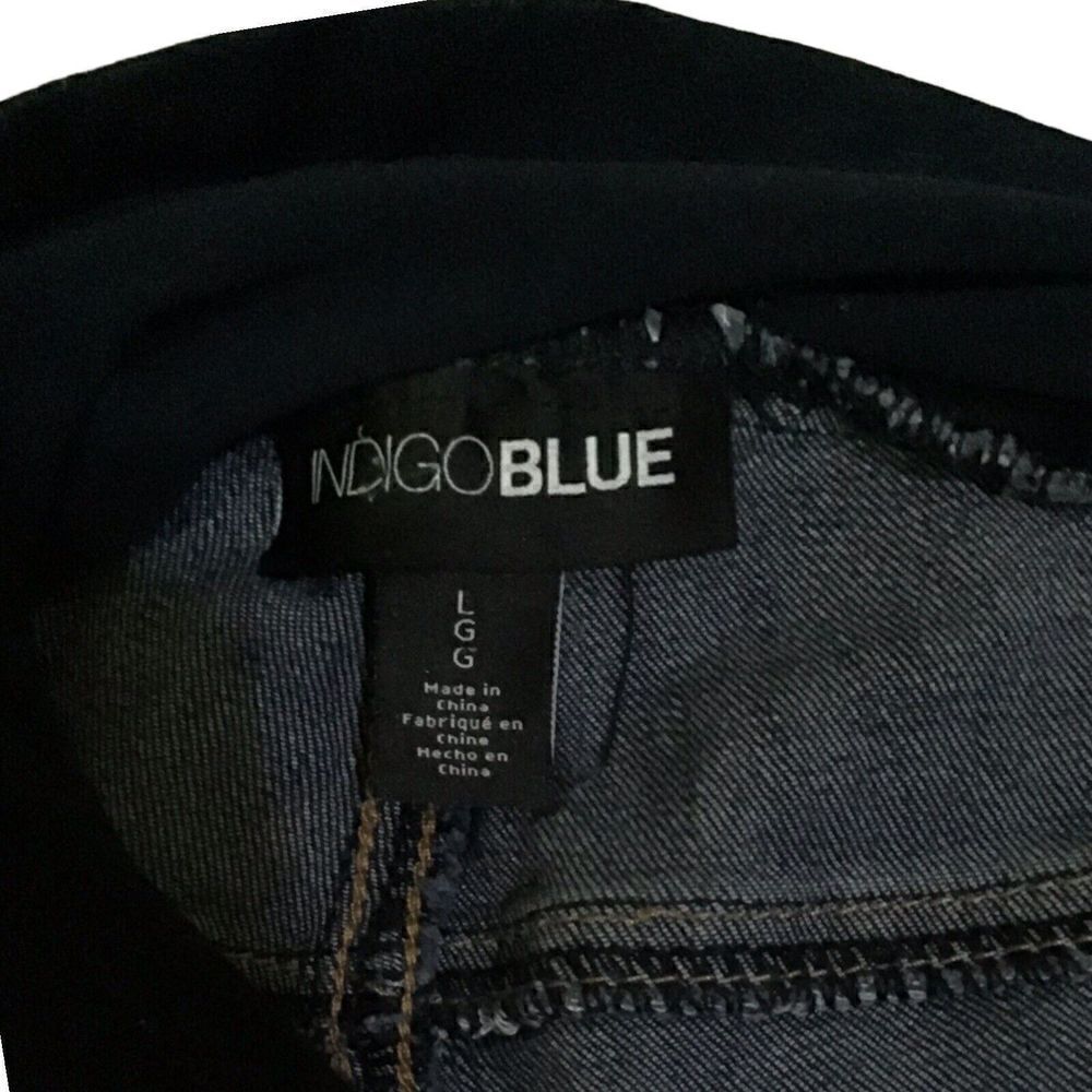 Indigo Blue Maternity Blue Stretch Jeans Size Large - Picture 6 of 7